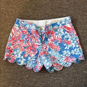Lilly Pulitzer 4th of July Print….Women's Shorts - Blue and Pink Sz 2